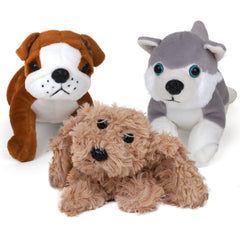 Cute Stuffed Animals for Girls and Boys, Plush and Cuddly Puppy Dog Toys for Kids with Husky, Labradoodle, and Bulldog