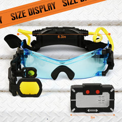 Spy Gear Toy Set for Kids – LED Night Vision Goggles for Kids with Micro Voice Disguiser