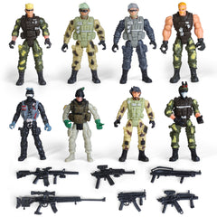 8-Pack Military Toy Soldiers Action Figures Playset