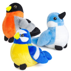 3 Pcs Plush Birds Set, Stuffed Animal Bird Toy Gifts for Kids