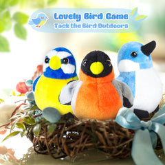 3 Pcs Plush Birds Set, Stuffed Animal Bird Toy Gifts for Kids