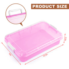 15 Inch Portable Sensory Bin Play Tray with Lid, Fill with Water, Sand, Beads and More