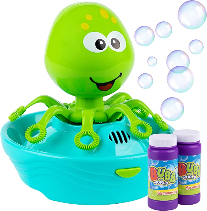 Octopus Bubble Maker Machine with Bubbles Solutions Bubble Blowing