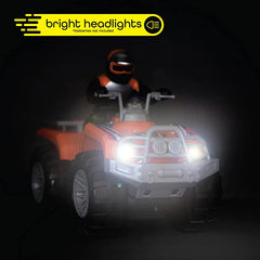 Motorized ATV Vehicle with Lights & Sounds, Battery Powered Toy Quad Bike