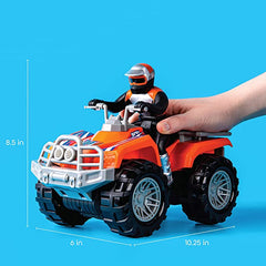 Motorized ATV Vehicle with Lights & Sounds, Battery Powered Toy Quad Bike