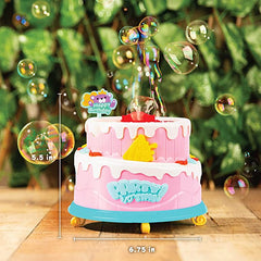 Bubble Birthday Cake Blower with 2 Bottles Bubble Solution